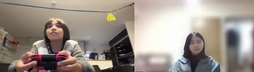 オンラインでの会話の様子