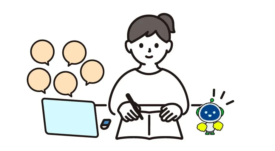 紙とデジタルを組み合わせた学習