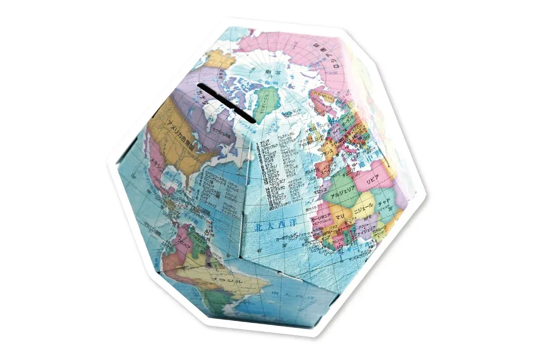 ペーパークラフト地球儀