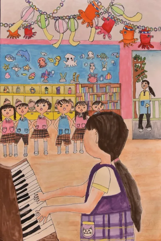 ようち園の先生の絵