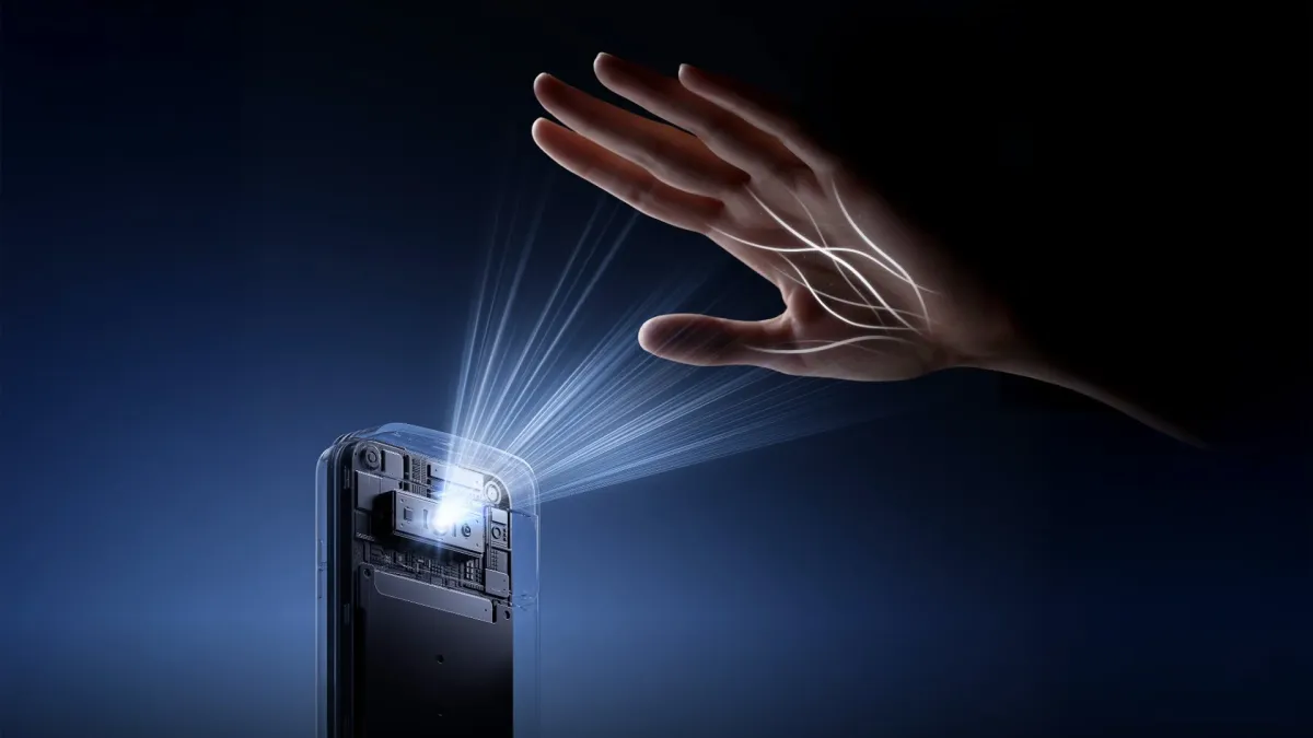 手のひら静脈認証のイメージ