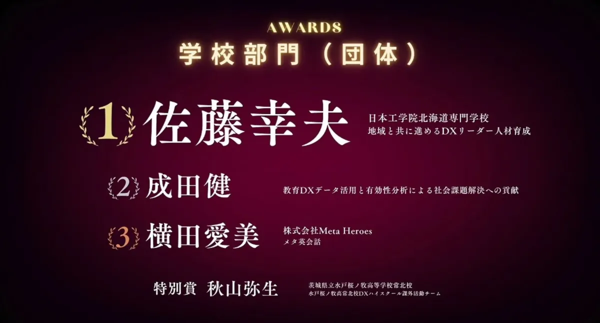 Meta English Conversation award