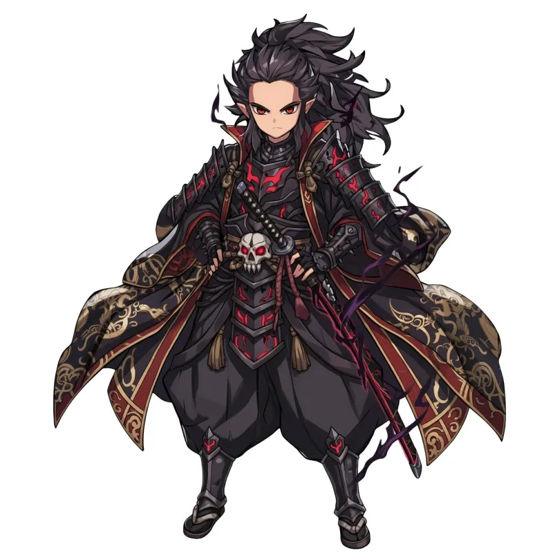 ダークファンタジー侍キャラクター