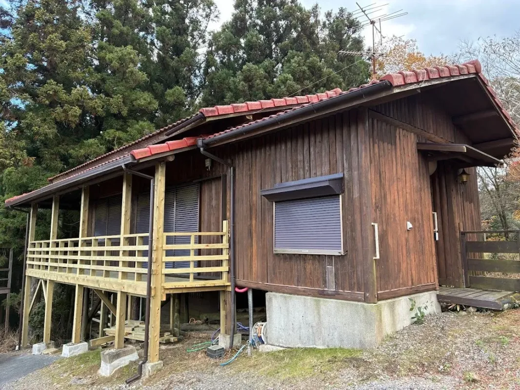 宿泊予定のロッジ