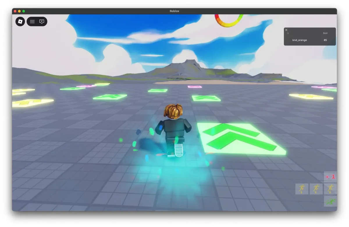 Robloxのゲーム画面