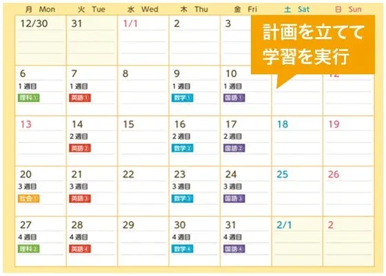 学習計画の具体例