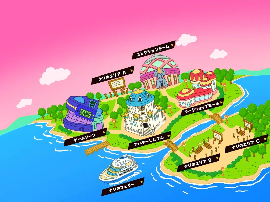 コレクションドームのマップイラスト