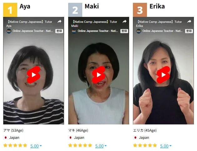 授課数ランキングの講師