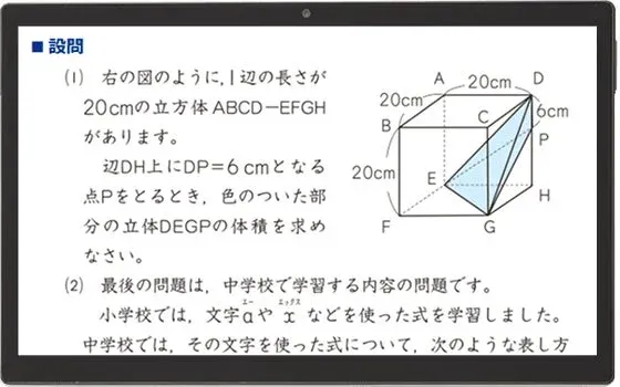 思考力を問う問題例