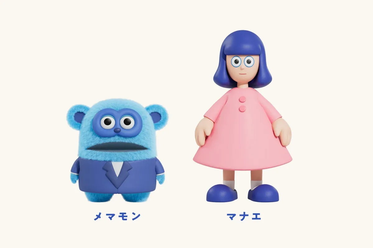 メマモンとマナエのキャラクター