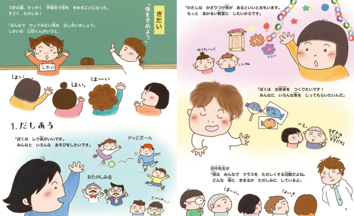 係活動を決める学級会