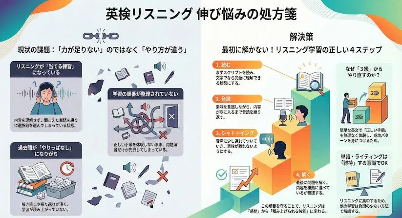 英検リスニング 伸び悩みの処方箋