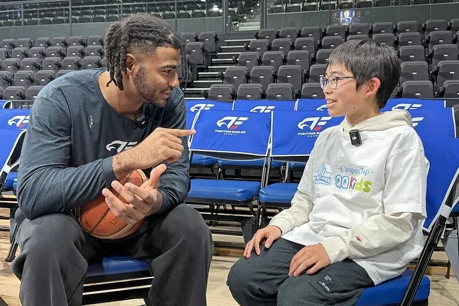 インタビューの様子