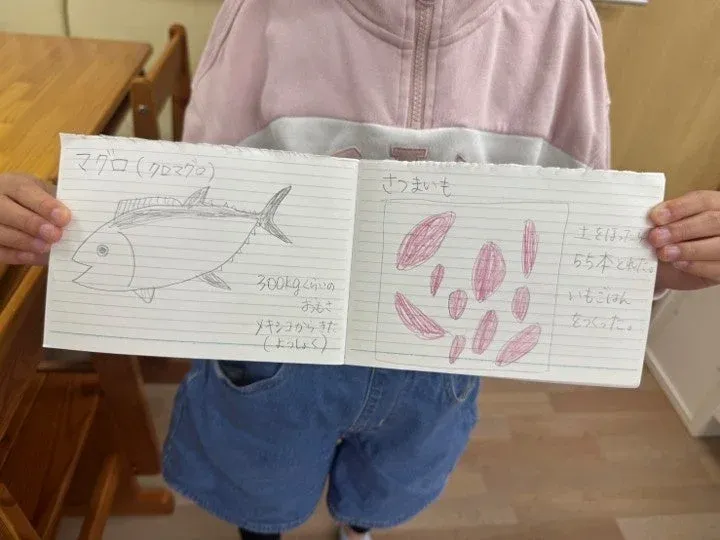 子どもの手書き学習ノート