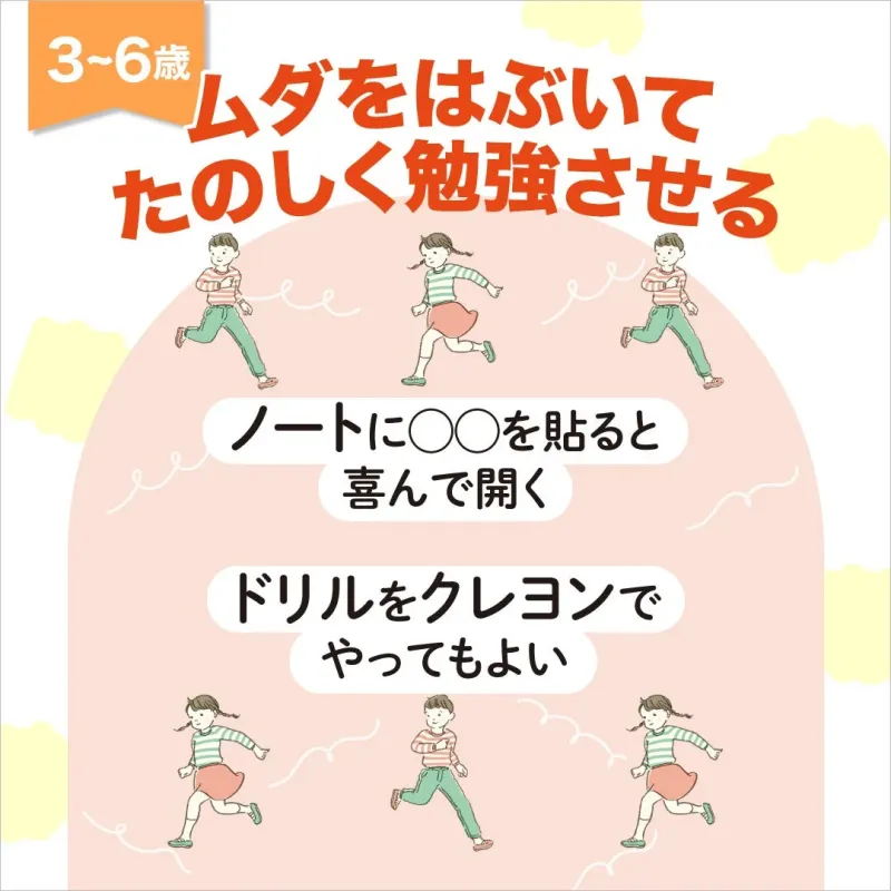 3~6歳：ムダをはぶいてたのしく勉強させる