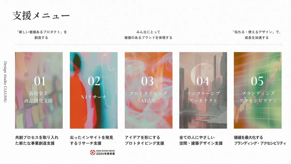 CULUMUの支援メニュー