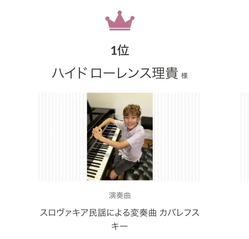 小学生部門受賞者