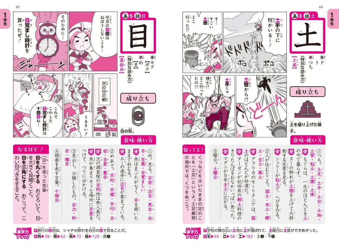 1年生で習う漢字の紹介