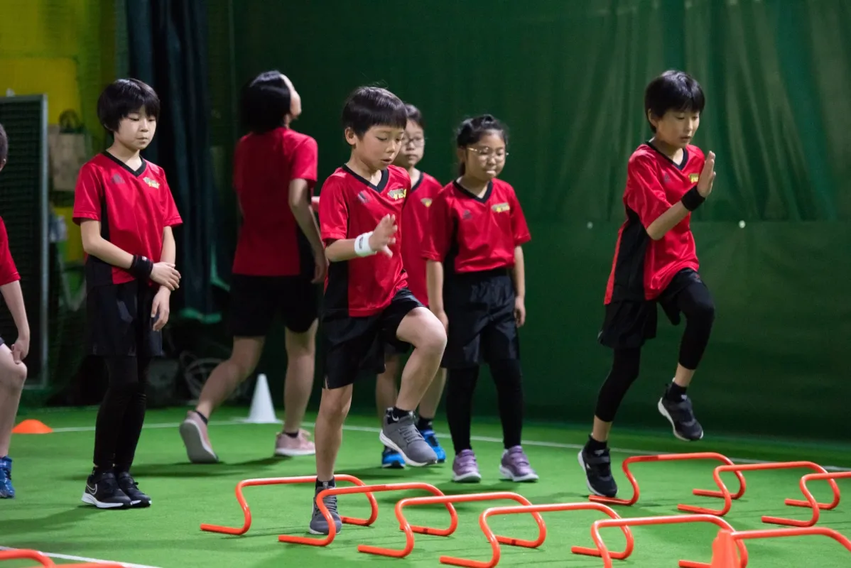子供たちがトレーニングする様子