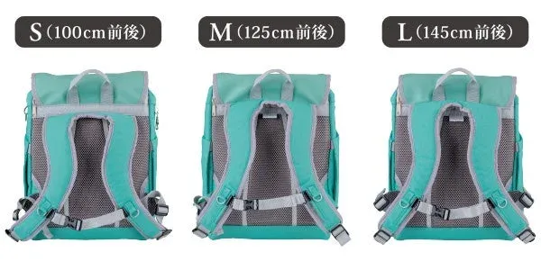 リュックサックの背面図