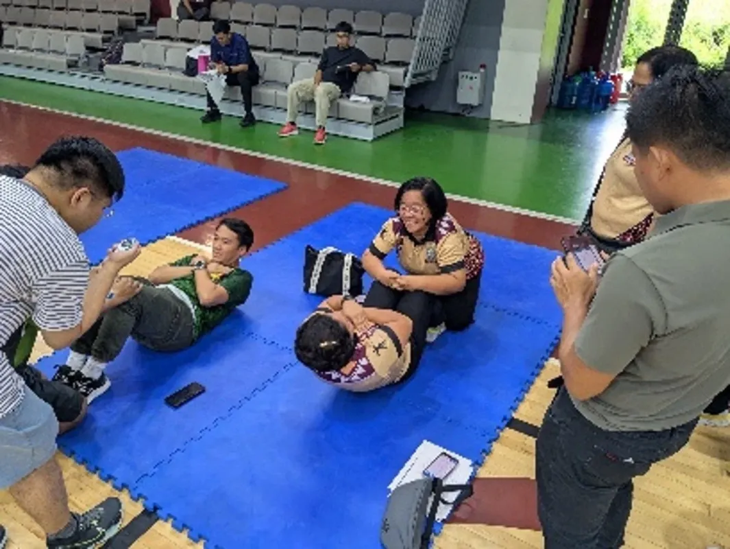 体力測定の風景