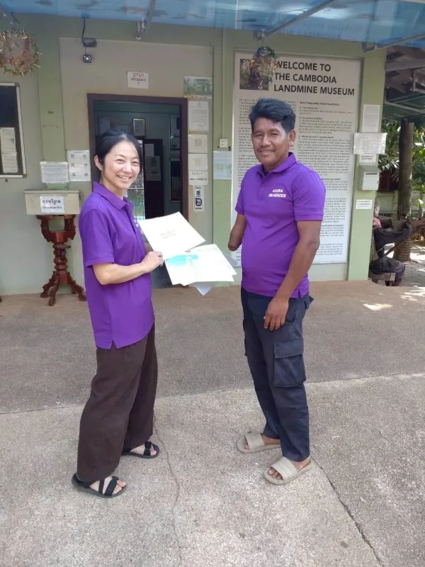カンボジア地雷博物館での様子